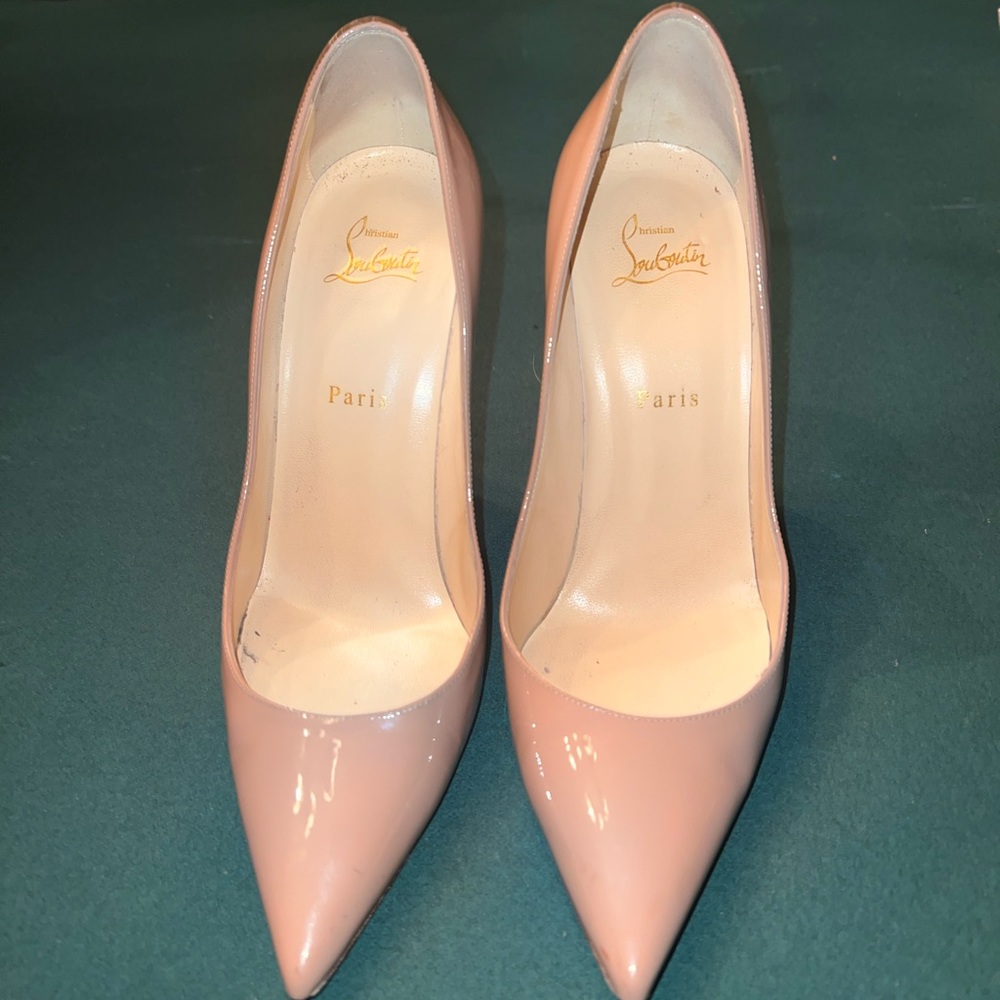 Christian Louboutin, Nude Patent, Kate 120mm, Size 41